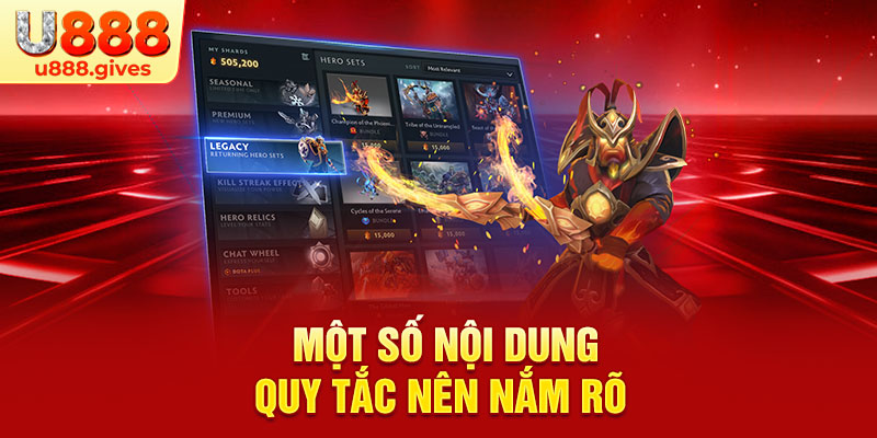 Một số nội dung quy tắc nên nắm rõ